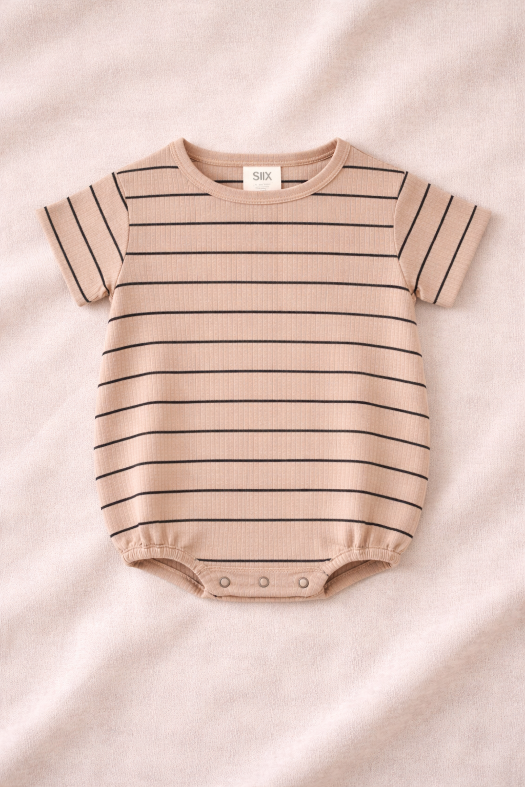 Sandy Striped Ribbed Romper
