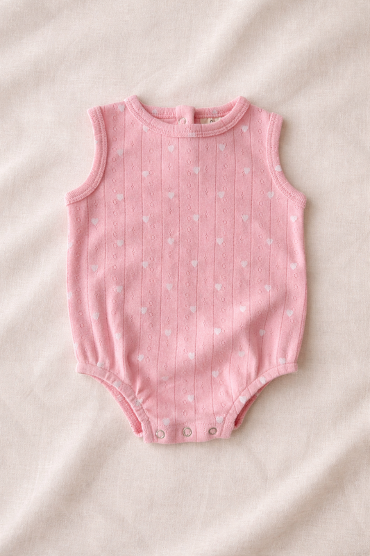 Sweetheart Pointelle Romper